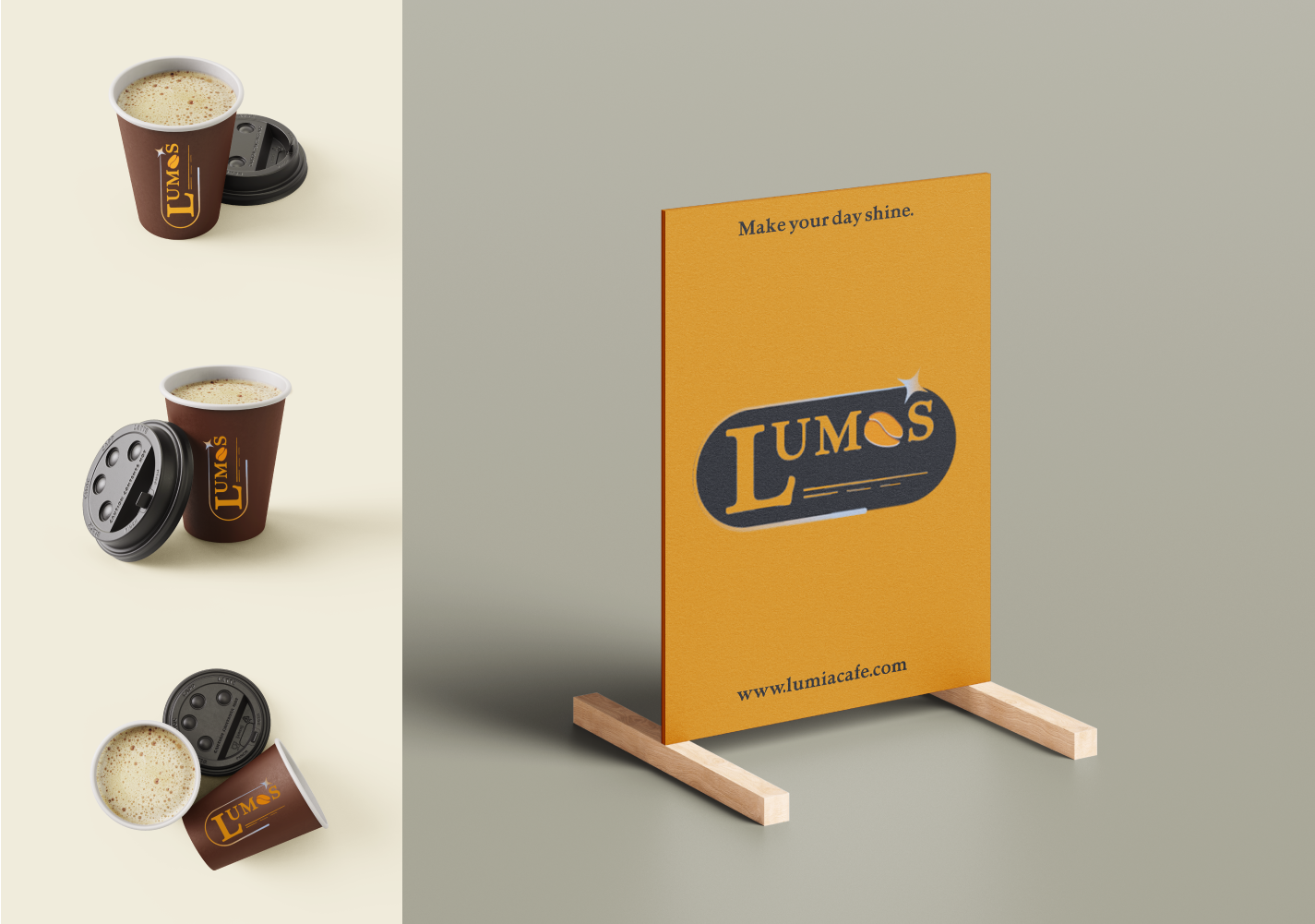 Lumos Café brand design